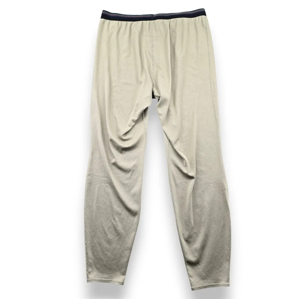 Patagonia Capilene Midweight Mens XL Base Layer Leggings Beige Tan Wicking Pants